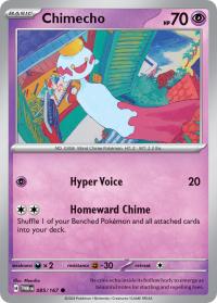 pokemon sv twilight masquerade chimecho 085 167