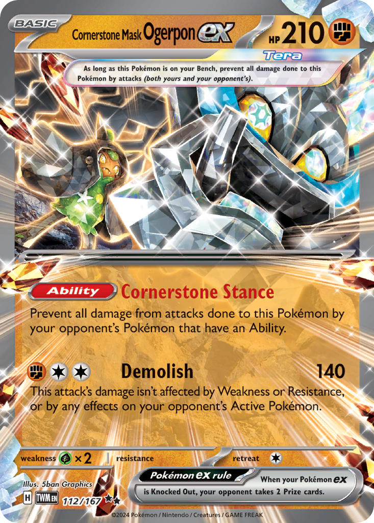 Cornerstone Mask Ogerpon EX - 112-167