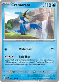 pokemon sv twilight masquerade cramorant 058 167