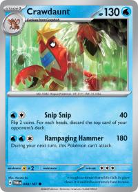 pokemon sv twilight masquerade crawdaunt 048 167 rh