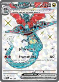 pokemon sv twilight masquerade dragapult ex 200 167 full art