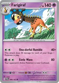 pokemon sv twilight masquerade farigiraf 084 167