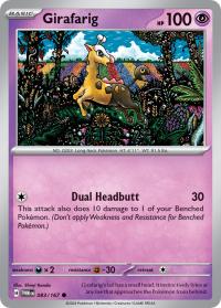 pokemon sv twilight masquerade girafarig 083 167 rh