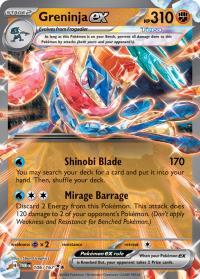 pokemon sv twilight masquerade greninja ex 106 167