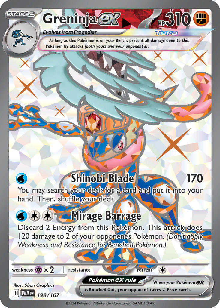 Greninja EX - 198-167 - FULL ART