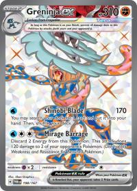 pokemon sv twilight masquerade greninja ex 198 167 full art