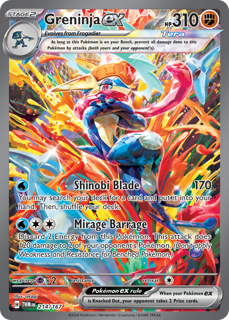 Greninja EX - 214-167 - Special Illustration Rare