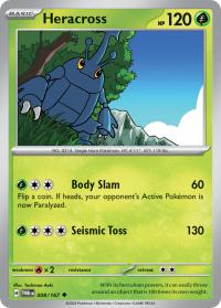 pokemon sv twilight masquerade heracross 008 167 rh