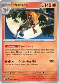 pokemon sv twilight masquerade infernape 033 167