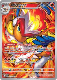pokemon sv twilight masquerade infernape 173 167 illustration rare