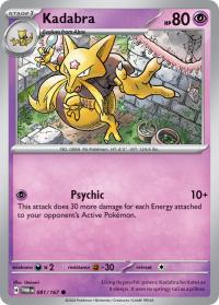 pokemon sv twilight masquerade kadabra 081 167