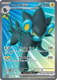 pokemon sv twilight masquerade luxray ex 195 167 full art