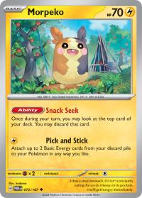 pokemon sv twilight masquerade morpeko 072 167