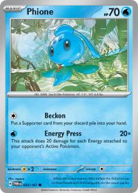 pokemon sv twilight masquerade phione 055 167