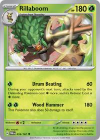 pokemon sv twilight masquerade rillaboom 016 167