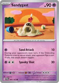 pokemon sv twilight masquerade sandygast 091 167