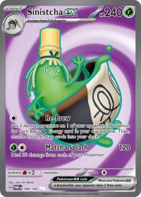 pokemon sv twilight masquerade sinistcha ex 189 167 full art