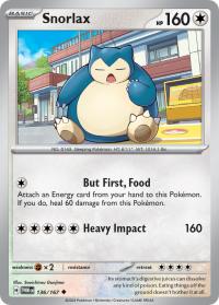 pokemon sv twilight masquerade snorlax 136 167
