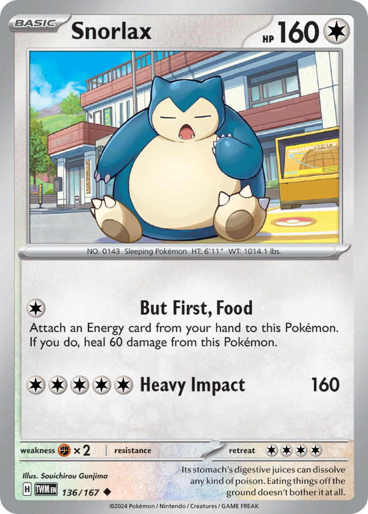 Snorlax - 136-167 (RH)