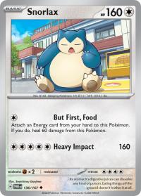 pokemon sv twilight masquerade snorlax 136 167 rh