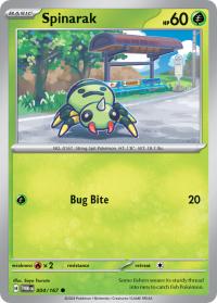 pokemon sv twilight masquerade spinarak 004 167