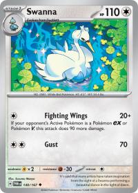 pokemon sv twilight masquerade swanna 140 167