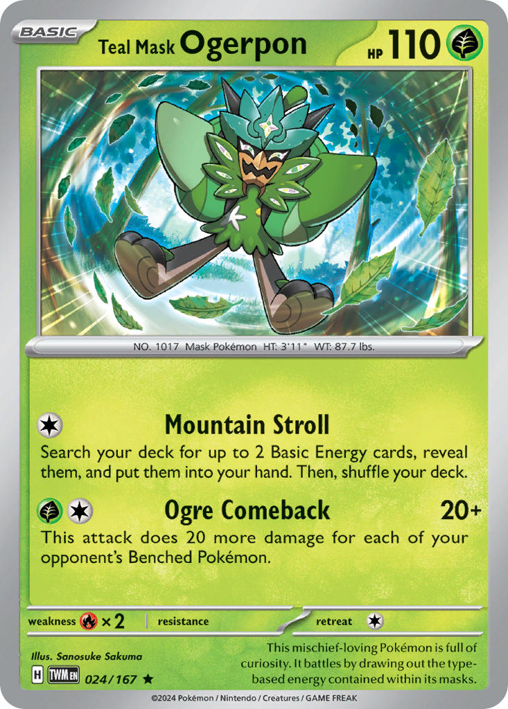Teal Mask Ogerpon - 024-167