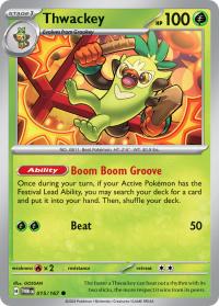 pokemon sv twilight masquerade thwackey 015 167