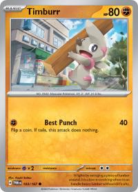 pokemon sv twilight masquerade timburr 103 167