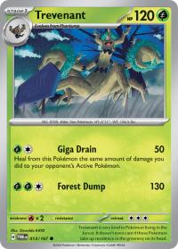 pokemon sv twilight masquerade trevenant 013 167