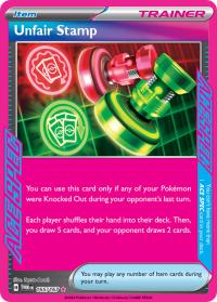 pokemon sv twilight masquerade unfair stamp 165 167