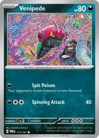 pokemon sv twilight masquerade venipede 115 167