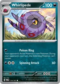 pokemon sv twilight masquerade whirlipede 116 167