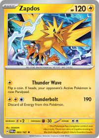 pokemon sv twilight masquerade zapdos 065 167