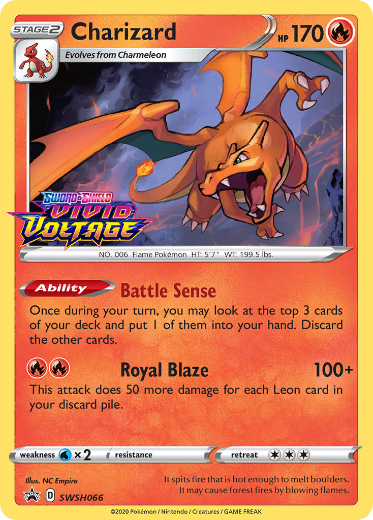 Charizard SWSH066 (Prerelease Promo)