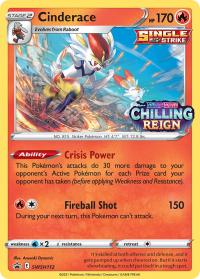 pokemon sword shield pre release promos cinderace swsh112 prerelease promo