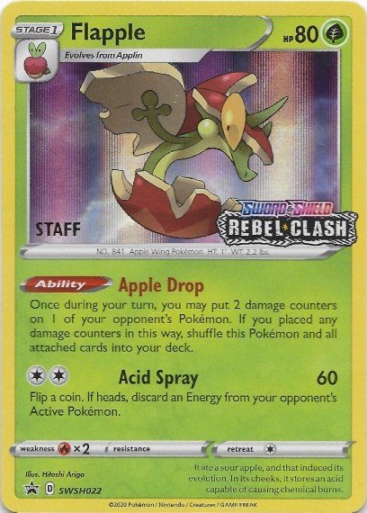 Flapple - SWSH022 - (Staff)