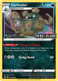 pokemon sword shield pre release promos garbodor swsh025 prerelease promo