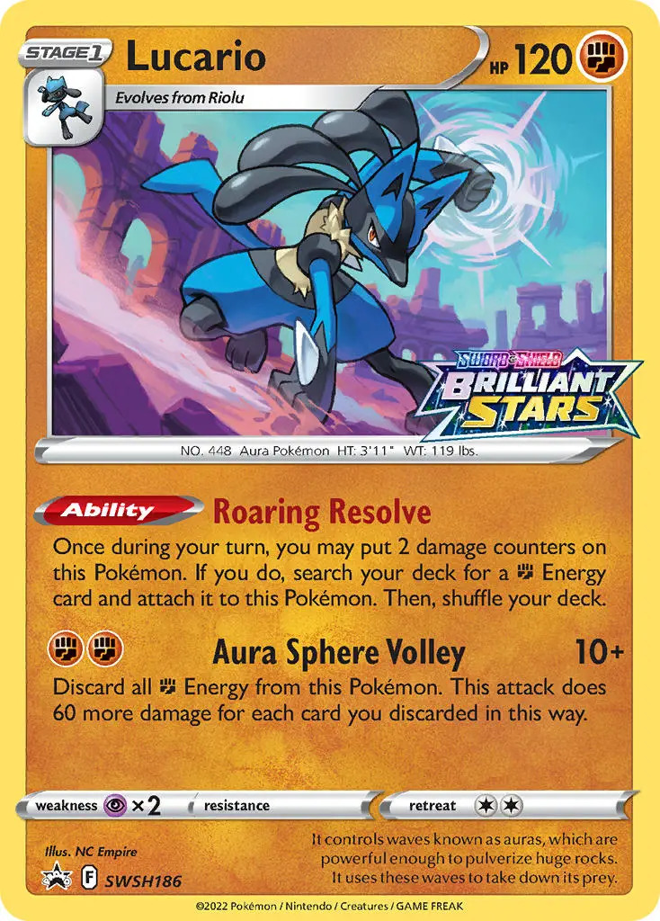 Lucario - SWSH186 (Prerelease Promo)