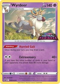 pokemon sword shield pre release promos wyrdeer swsh206 prerelease promo