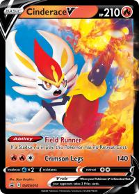 pokemon sword shield promos cinderace v swsh015