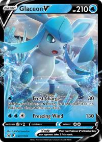 pokemon sword shield promos glaceon v swsh196