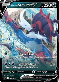 pokemon sword shield promos hisuian samurott v swsh239