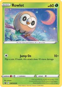 pokemon sword shield promos rowlet swsh220