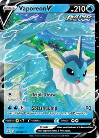 pokemon sword shield promos vaporeon v swsh150