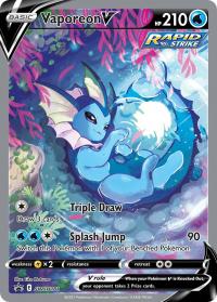 pokemon sword shield promos vaporeon v swsh181