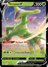 pokemon sword shield promos virizion v swsh295