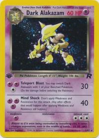 pokemon team rocket 1st edition dark alakazam 1 82 1st edition