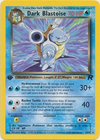 Dark Blastoise  20-82  1st edition