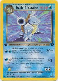 pokemon team rocket 1st edition dark blastoise 20 82 1st edition